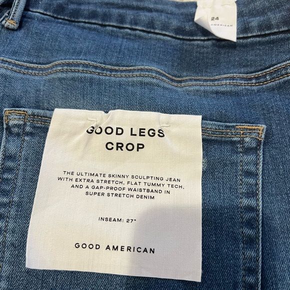 Good American Dark Blue Ankle Jeans as - Picture 7 of 9